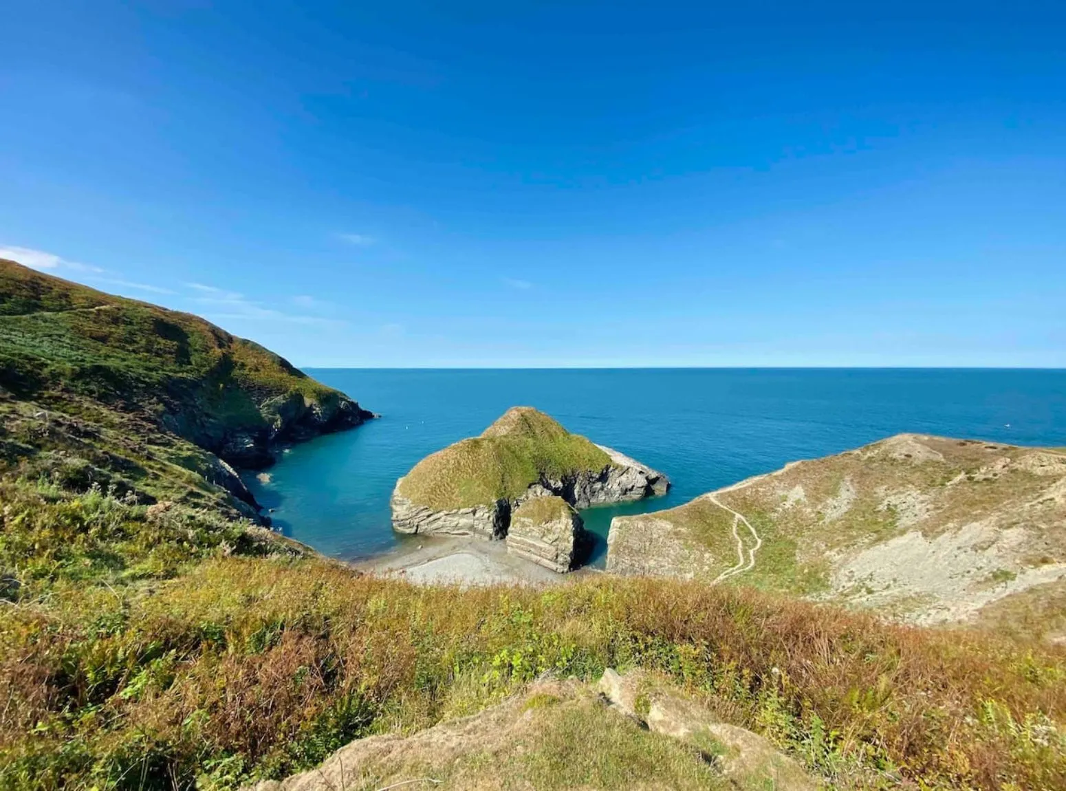 Open coastal water and cliffs around Cardigan Bay